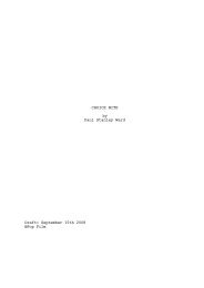 Sample Short Film Script - Choice Night