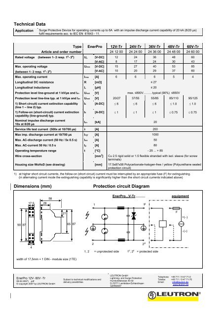 EnerPro 12V - 60V -Tr - Leutron GmbH