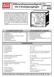 Datenblatt - ACS-CONTROL-SYSTEM GmbH