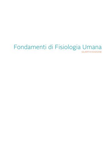 Fondamenti di Fisiologia Umana - Piccin