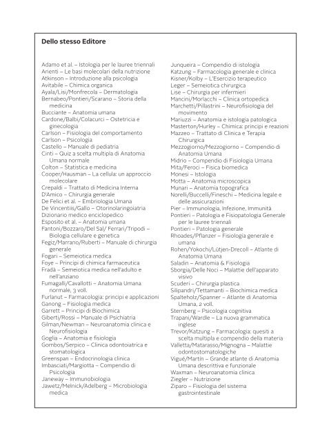 Fondamenti di Fisiologia Umana - Piccin