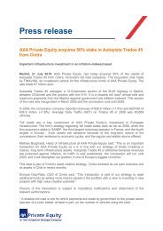 Press Release Autopista Trados 45.pdf - Axa Private Equity