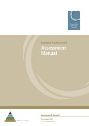 RJC Assessment Manual - Responsible Jewellery Council