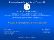 Analisi di pareti murarie ai macroelementi - Dipartimento di Analisi e ...