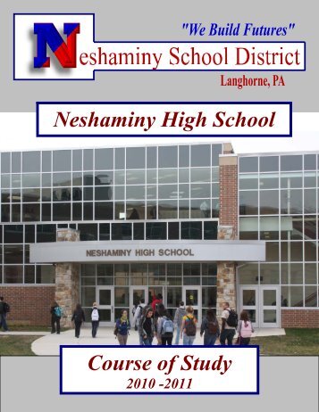 Neshaminy High School Course of Study - Neshaminy School District