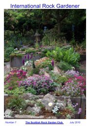 International Rock Gardener - Scottish Rock Garden Club