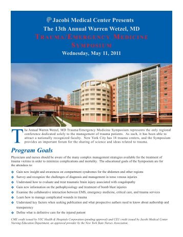 Warren Wetzel MD Trauma / Emergency Medicine Symposium