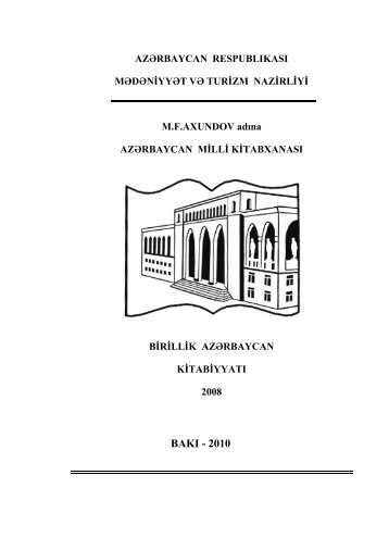 BAK KI - 2010 - AzÉrbaycan Milli KitabxanasÄ±