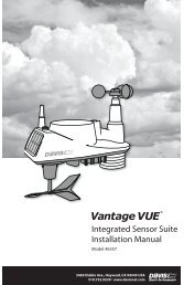 Vantage Vue Integrated Sensor Suite Manual - Davis Instruments ...