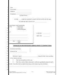 Affidavit of Petitioner Regarding Medical Certification