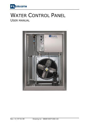 WATER CONTROL PANEL - Webshop, Gas Analysis Technology