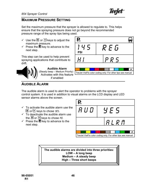 TeeJet 854 Operating Manual_98-05051 R1