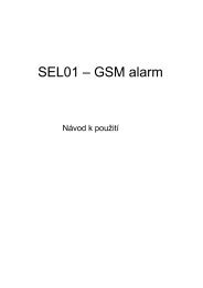 GSM alarm SEL-01 - Deramax.cz