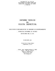 informe tecnico visita inspectiva - Biblioteca digital de CIREN