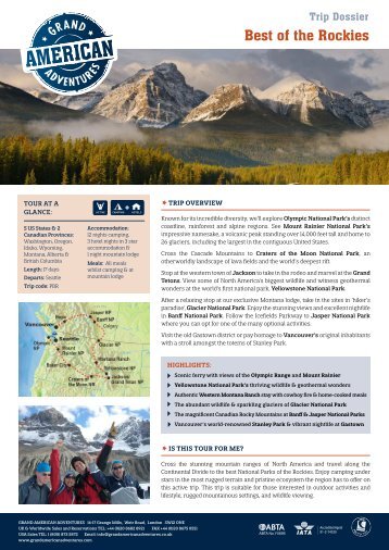 to download pdf trip dossier - Adventure holidays