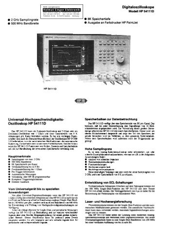 Info - Helmut Singer Elektronik