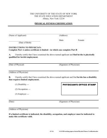 certificate of physical fitness name rank apgenco fitn form