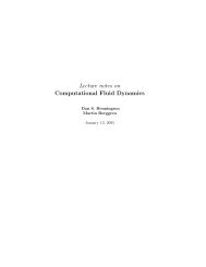 Lecture notes on Computational Fluid Dynamics - KTH Mechanics