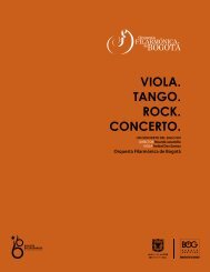 viola. tango. rock. concerto. - Orquesta Filarmónica de Bogotá