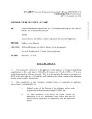 Universal Settlements International v. Duscio ... - Arbitration Place