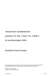 QualitÃ¤tsbericht der Kreisklinik GroÃ-Umstadt - Kreiskliniken ...