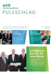 Pulsschlag - Main-Kinzig-Kliniken gGmbH