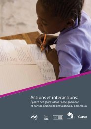 Actions et interactions: ÃgalitÃ© des genres dans l ... - VSO