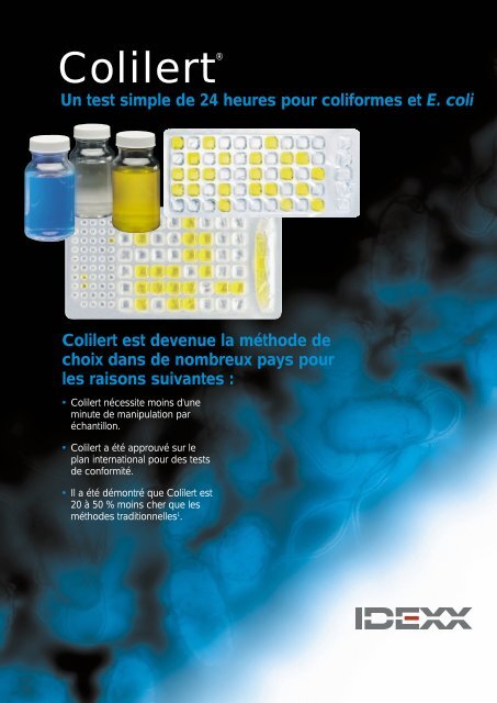 Colilert® - IDEXX Laboratories