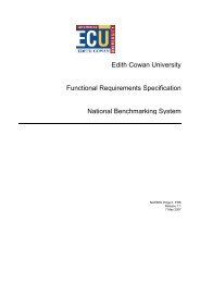 Edith Cowan University Functional Requirements Specification ... - aair