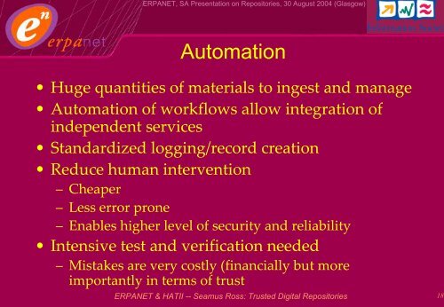 An Introduction to ERPANET