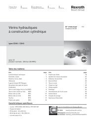 VÃ©rins hydrauliques Ã  construction cylindrique