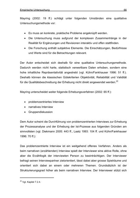 Prozessorientierte Organisationsentwicklung in einem KMU