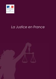 La Justice en France (pdf) - MinistÃ¨re de la Justice