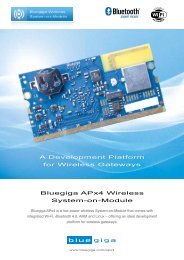 Bluegiga APx4 Wireless System-on-Module A ... - Hy-Line