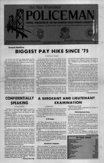 Page 7 July 1981 - San Francisco Police Officers Association