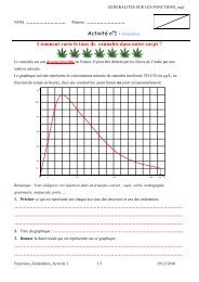 ActivitÃ© nÂ°1 : GÃ©nÃ©ralitÃ©s Comment varie le taux de cannabis dans ...