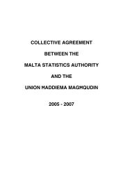 collective agreement between the malta statistics authority and the ...