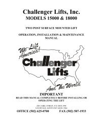 Challenger Lifts, Inc. - NY Tech Supply