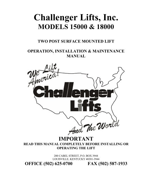 Challenger Lifts, Inc. - NY Tech Supply