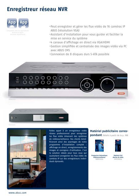 VidÃƒÂ©o | Alarme | MÃƒÂ©catronique Catalogue 2012 - TRIGRESS Security