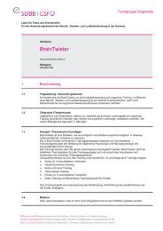 BrainTwister - Fachgruppe Diagnostik - SDBB