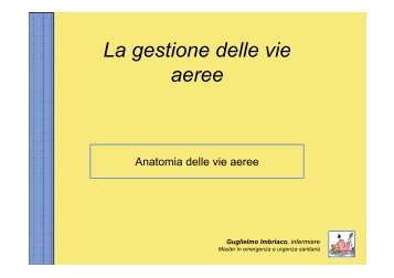 La gestione delle vie aeree PDF - Rossoemergenza