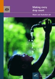 Making every drop count: Water and Australian Aid [PDF ... - AusAID