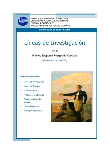 Catalogo Lineas de InvestigaciÃ³n (NRPC).pdf - Decanato de ...