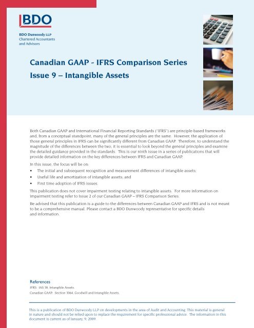 Intangible Assets - IFRS Canadian GAAP Differences Series