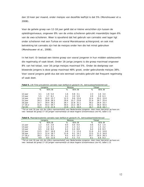 Middelengebruik en voortijdig schoolverlaten - Trimbos-instituut