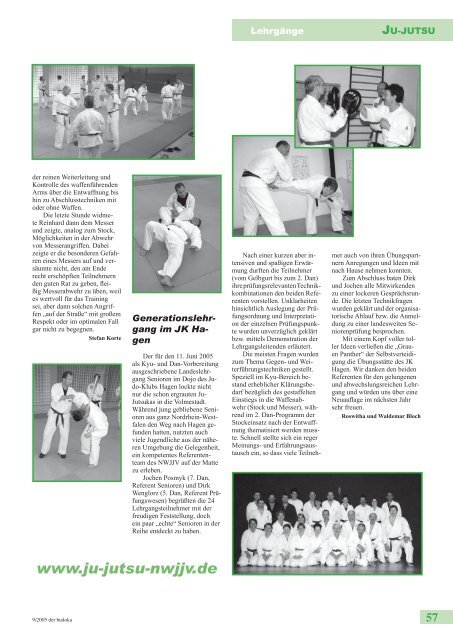 judo-kalender 2006 - Dachverband für Budotechniken Nordrhein ...