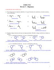 CHM 1721 Devoir 3 â Réponses - Université d'Ottawa