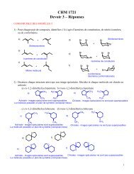 CHM 1721 Devoir 3 â RÃ©ponses - UniversitÃ© d'Ottawa