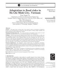 Adaptation to flood risks in Ho Chi Minh City, Vietnam - India ...